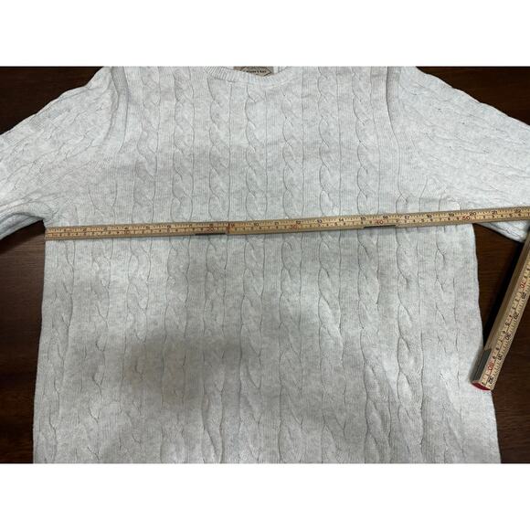 Cable Knit Sweater Men Large Twee Academia Preppy Grunge Winter Fall Super Soft - Picture 4 of 8